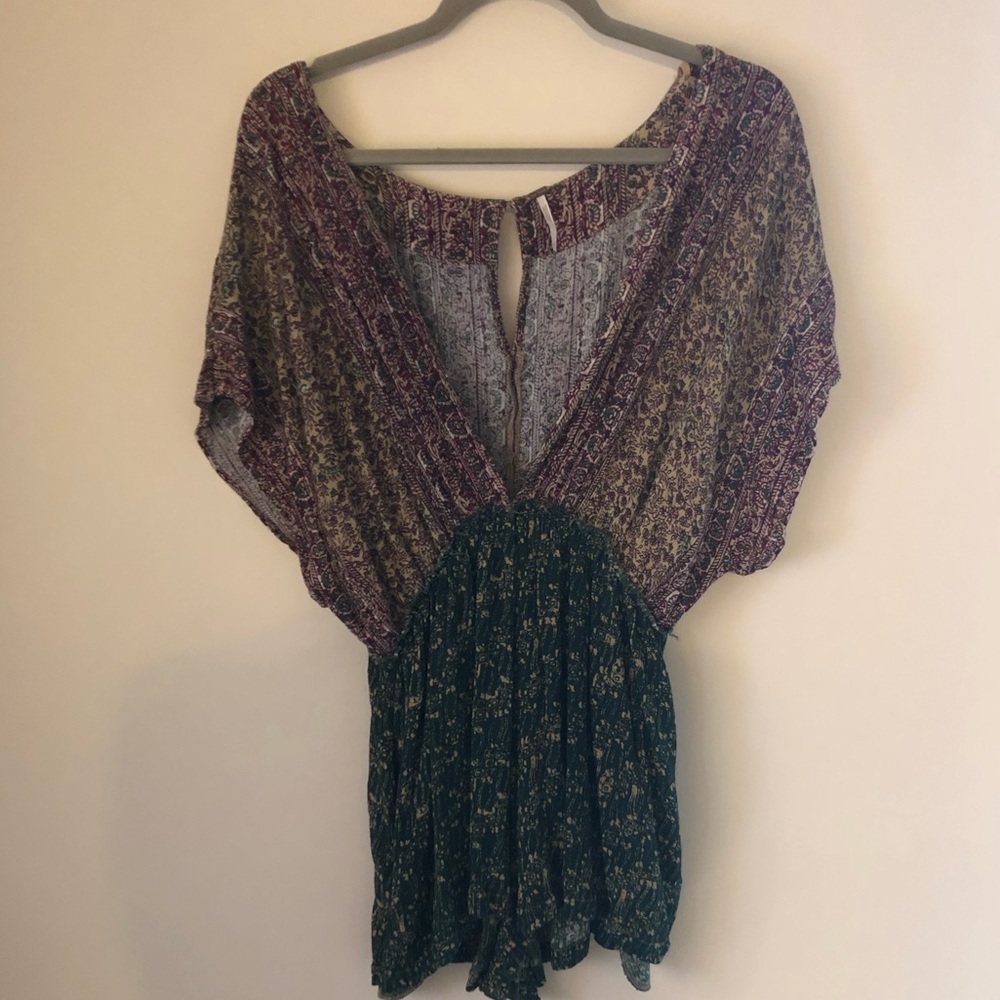 Free people multicolor romper